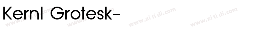 Kernl Grotesk字体转换